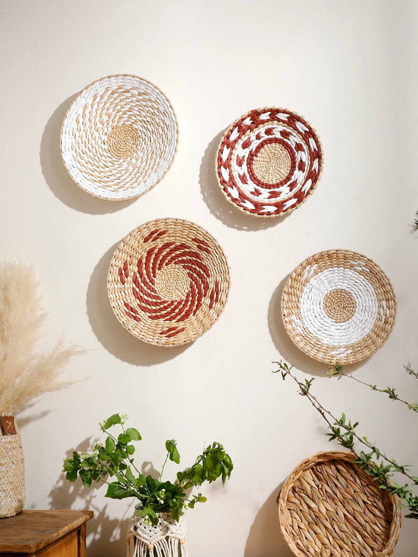 Wall Basket Boho Handmade