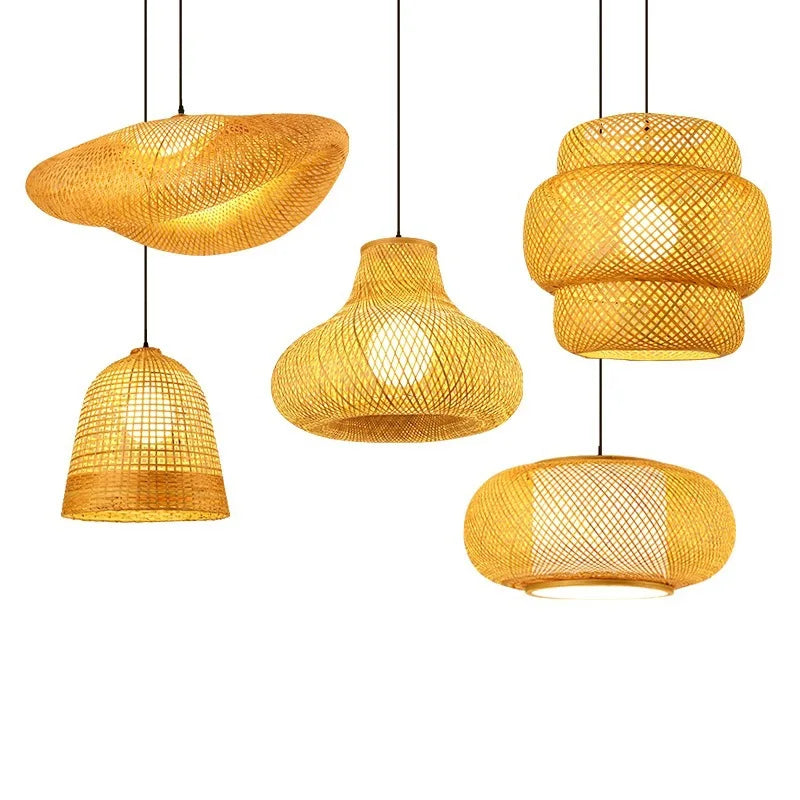 Rattan Pendant Light Bamboo Lamp