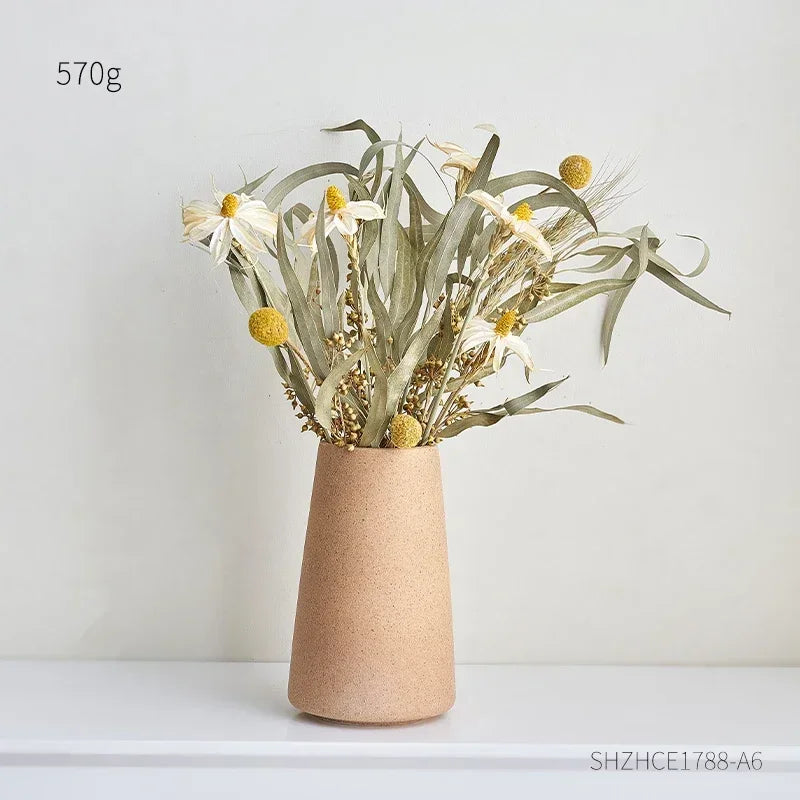 Frosted Ceramic Vase Simple Home Decor