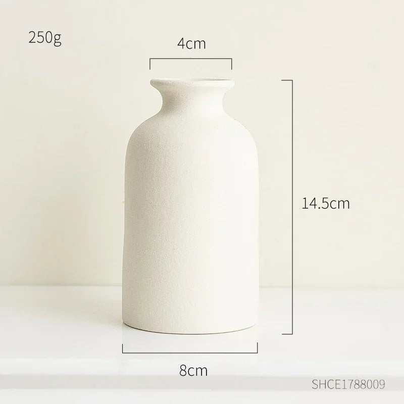 Frosted Ceramic Vase Simple Home Decor