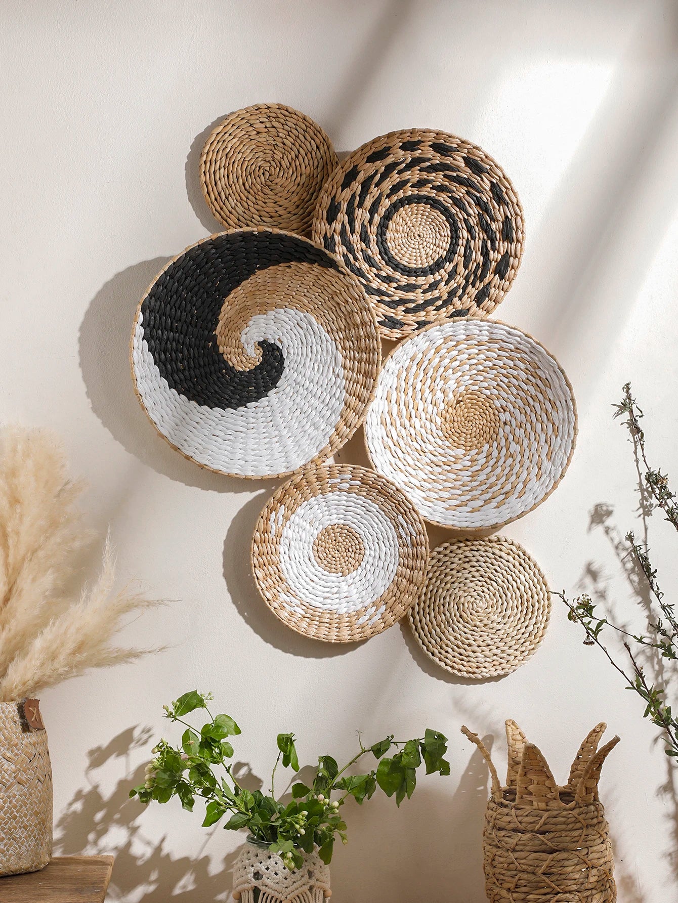 Wall Basket Boho Handmade