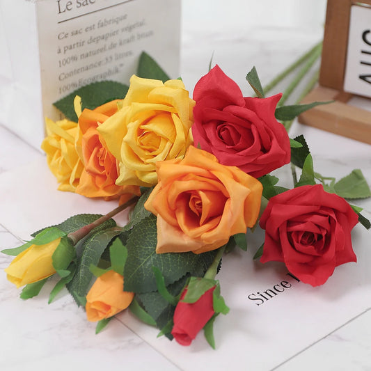 Artificial Rose Bouquets Silk Flower