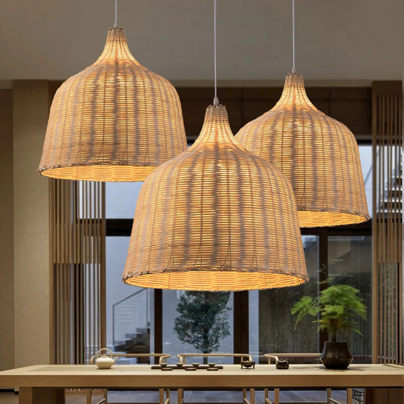 Rattan Pendant Light Bamboo Lamp