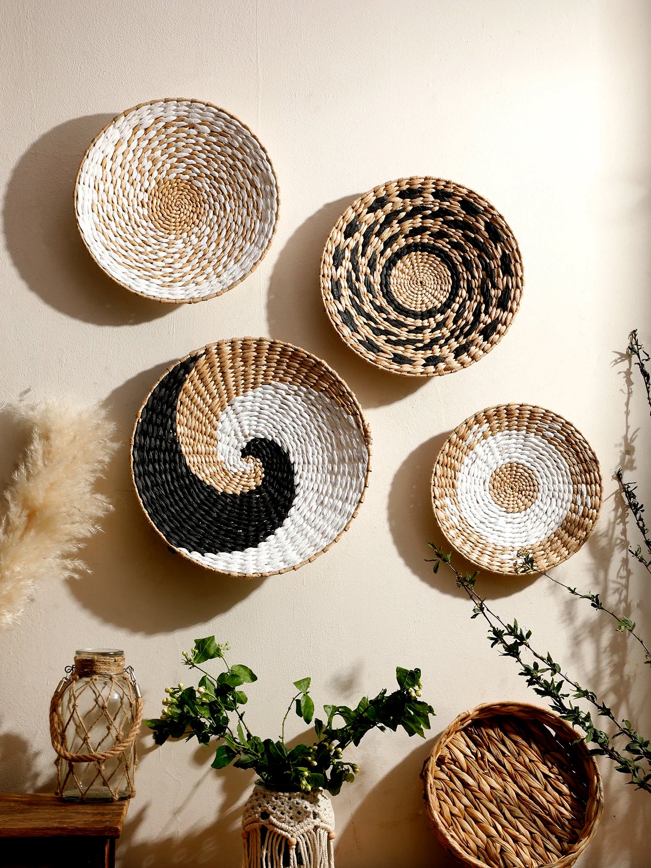 Wall Basket Boho Handmade